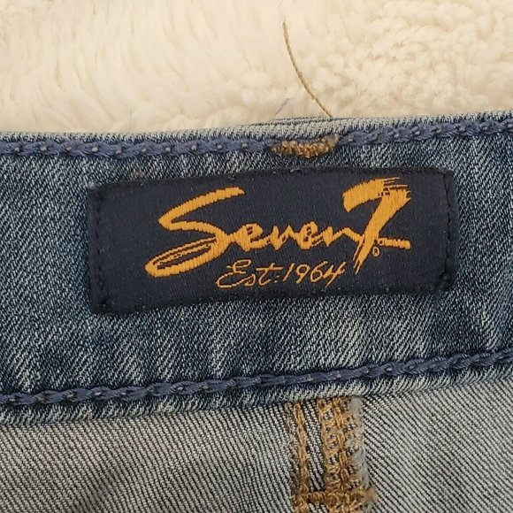 Seven7 Skinny Capri Jeans Women's Size 12 Mid-rise - Picture 5 of 8